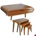  میز جلومبلی و عسلی مدل رادیویی جنس mdf ابعاد 100×65×33عسلی های زیر هم رو با پایه های پیچی دو کشو و وکیوم ۳ دهم دارای رنگبندی دارای بسته بندی کارتن 