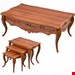  میز جلومبلی و عسلی مدل پیچک جنس ملامینه وکیوم ابعاد 61×103×35یک جلومبلی کشو خور و ۳ عدد عسلی زیرهم رو دارای رنگبندی پایه ها abs و پیچی بسته بندی کارتن 