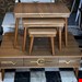   میز جلومبلی و عسلی 4تکه جنس ملامینه وکیوم پایه abs پیچی ابعاد 100×63×35یک جلومبلی و سه عدد عسلی زیر هم رو جلو مبلی کشو خور 