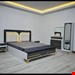    سرویس خواب دونفره ابعاد 200×160×115جنس ملامینه تمام پا چه ای شامل: تخت دونفره ،۲تاکفی تخت، پاتختی، میز آرایش4کشو،قاب آینه،صندلی پاف نشیمن جدا حساب میشهدارای رنگبندی برای پارچه امکان تغییر در سایز تخت خواب 