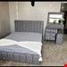  سرویس خواب دونفره جنس ملامینه روکش پارچه دیاموند ابعاد تخت 200×160×115سرویس شامل: تخت دو نفره _۲تاکفی تخت_پاتختی _میز آرایش_قاب آینه_صندلی دارای رنگبندی پارچه زیرکار اسفنج کار شده 