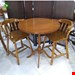 میز و صندلی ناهارخوری 2نفره جنس چوب روسابعاد میز 70×70×80ابعاد صندلی 43×43×50یک میز گرد و دو عدد صندلی شیک و کمجا صفحه میز قابلیت جداشدن دارددارای رنگبندی    