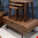  میز جلومبلی و عسلی مدل رادیویی جنس mdf ابعاد 100×65×33عسلی های زیر هم رو با پایه های پیچی دو کشو و وکیوم ۳ دهم دارای رنگبندی دارای بسته بندی کارتن 
