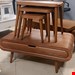  میز جلومبلی و عسلی مدل رادیویی جنس mdf ابعاد 100×65×33عسلی های زیر هم رو با پایه های پیچی دو کشو و وکیوم ۳ دهم دارای رنگبندی دارای بسته بندی کارتن 