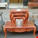   میز جلومبلی و عسلی مدل پیچک جنس ملامینه وکیوم ابعاد 61×103×35یک جلومبلی کشو خور و ۳ عدد عسلی زیرهم رو دارای رنگبندی پایه ها abs و پیچی بسته بندی کارتن 