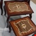  میز عسلی مدل ثم آهویی معرق ۳تیکه جنس چوب روس زیر،هم رو ابعاد 66×44×50صفحه معرق کار شدهدارای رنگبندی کمجا و مناسب فضاهای جمع و جور  