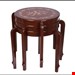  میز عسلی 3تیکه زیرهم رو جنس mdf ابعاد 40×40×50روکش معرق بسیار شیک و کمجا هرسه عسلی یک اندازه است