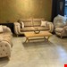 مبل راحتی مینیمال مدل روسو 8 نفره-کرم 