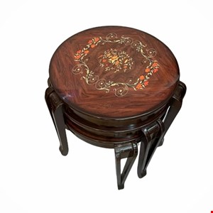 میز عسلی مدل پراگ کد 127مجموعه 3عددی 