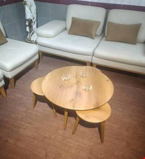 میز عسلی مدل ماریو کد 103 مجموعه 4 تکه