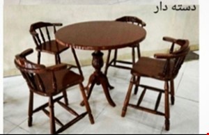 میز و صندلی ناهارخوری مدل تگزاسی 4نفره 