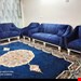 مبل راحتی مینیمال مدل کارلو -آبی تیره 
