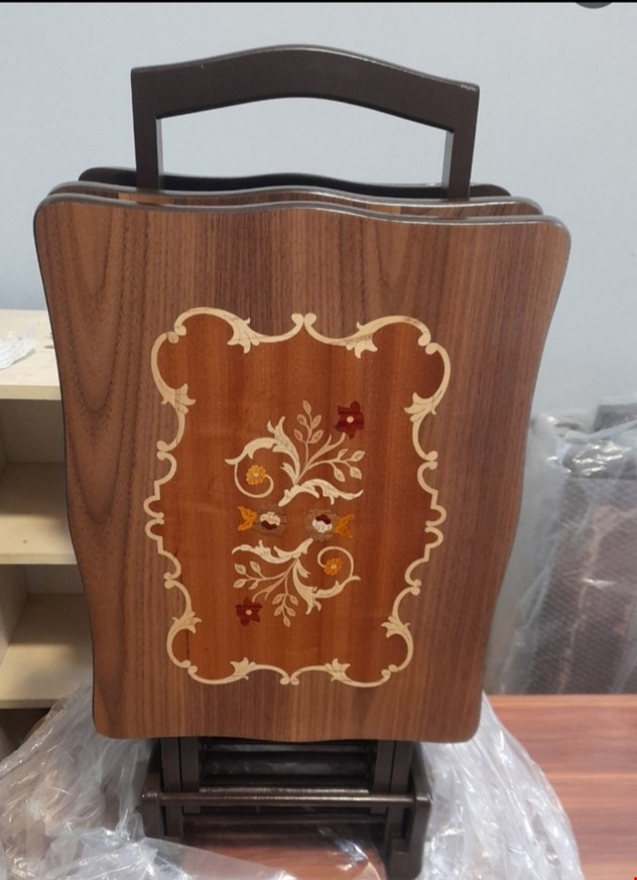 میزعسلی تاشو مدل دوگل مجموعه 4عددی 